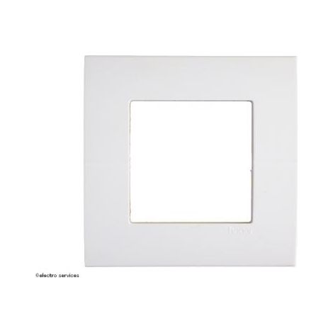 Hager – Plaque de finition 2 modules Systo – Utilisation intérieure – Compatible avec mécanisme et enjoliveur Systo – Blanc