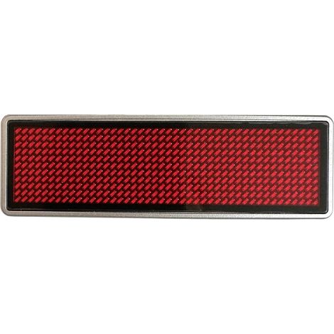 Shenzhen LeSun Targhetta nome LED Rosso 44 x 11 Pixel (L x A x P) 93 x 30 x 6 mm 125906 (1/2)