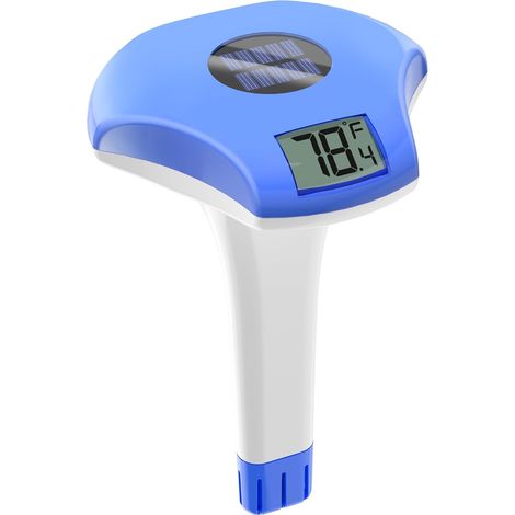 Solaire Thermometre Piscine Flottant, avec LCD Grand Écran Numérique Facile à Lire, Étanchéité IPX8 et est Économe en Énergie. Pour Piscines, bain de glace, Jacuzzis