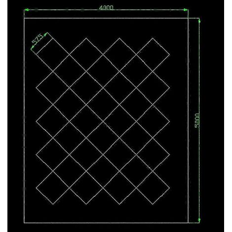 Plafonnier LED hexagonal personnalisé avec bordure bleue pour garage, idéal pour le detailing automobile (voir photo 1). (1/5)