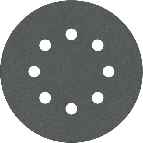 Bosch – Disque abrasif perforé 125 mm – Grain 400 – Pack de 5 pièces pour ponçage de minéraux durs – 2608605121