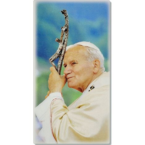 Cuadro de Juan Pablo II pintado  Tamaño: 9x18 cm  SKU: ESF189289 (1/4)