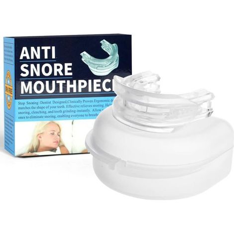 Gouttière Anti Ronflement, Orthese Anti Ronflement, Gouttière Dentaire Anti Bruxisme Réglable, Appareil Anti Ronflement avec Boîte (1/5)