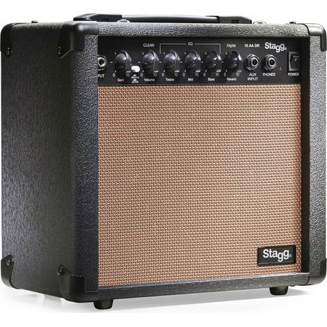 Stagg 15 AA DR EU - Combo acústico de 15 W con reverberación
