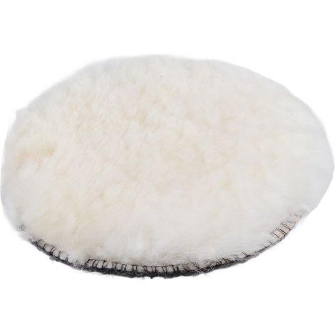 Tampon de polissage en laine pour lustreuse auto, disque à polir et cirer, 15 cm, neuf, 1 pièce (1/5)