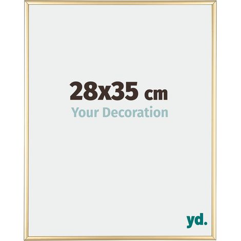 yd. - Cadre photo 28x35 - Or - Aluminium - Kent (1/5)
