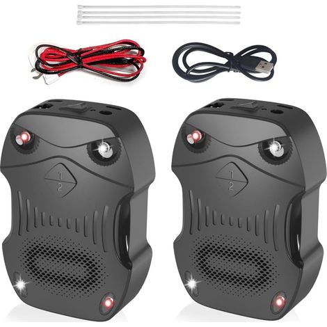2X Ultrasonic Rat Repellent, Battery-Powered Car Engine Mouse Repellent Under the Hood, Garage, Attic, Basement, Warehouse, Barn, Vehicle Protection (1/5)
