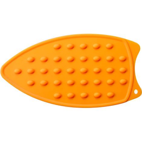 Repose-fer en silicone, multifonction, résistant à la chaleur, tapis de repassage pour planche à repasser, tapis compact, orange (1/4)