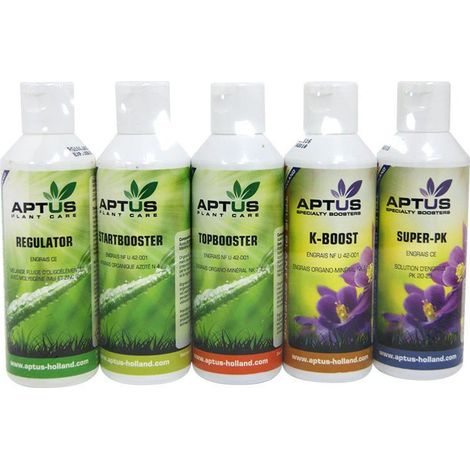 Aptus - INDOOR SET BASIC 5 x 150 ml , pack engrais complet concentré