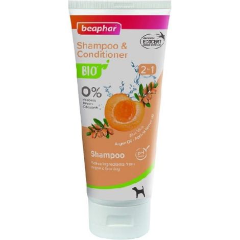 BEAPHAR Champú Bio Desenredante Perros, 0% parabenos, siliconas,