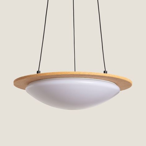 Lámpara Colgante Acústica LED 18W Fieltro CCT Seleccionable Lezhan Camel