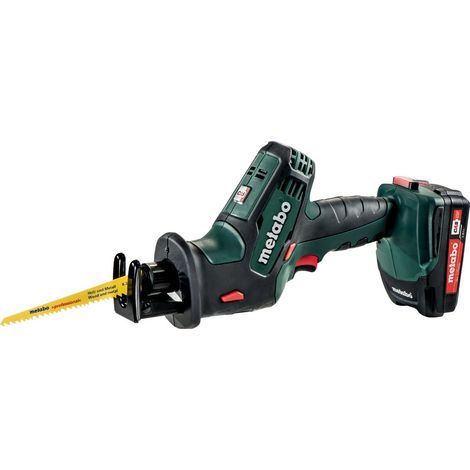 Metabo Akku-Säbelsäge SSE 18 LTX Compact, incl. 2x Akku Li-Power 2 Ah, Ladegerät, Zubehör, metaBOX (1/5)