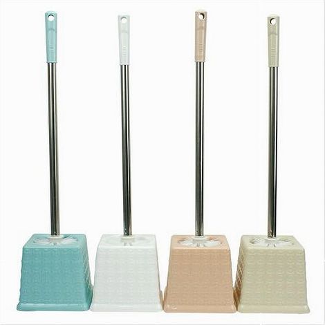 Cleafe - Portascopino Quadrato Colorato Lavorato Per Bagno Wc Toilette Con Scopino 79467 - (1/2)