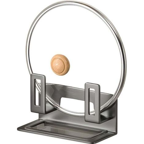 Support de rangement pour planches à découper - Étagère de cuisine - Support vertical pour planches à découper - Rangement pour planches à découper - Organisateur de planches à découper - Acier au car (1/4)