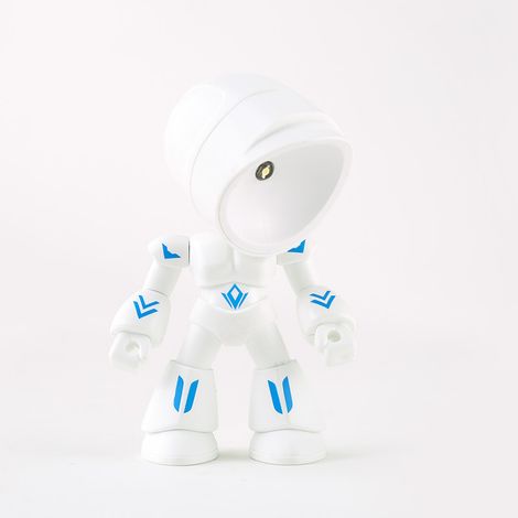Mini lampe de chevet LED magnétique, veilleuse lumière chaude cadeau enfant blanc (1/5)