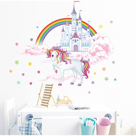 Décoration murale de chambre d'enfant, autocollants muraux de dessins animés, poster d'art mural, autocollants d'art à décoller et à coller pour la décoration d'enfants et de jardins d'enfants (1/5)