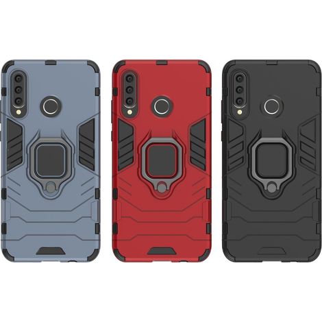 Ring Armor Kickstand Bumper kompatibel mit Silikon Hard Case Hülle Zubehör Tasche Xiaomi Redmi Note 11 Pro Schwarz