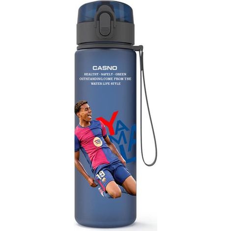 LYERCW - Gourde isotherme à l'effigie de Messi, Ronaldo et Neymar, 550 ml, étanche, idéale pour les voyages et les fans de football. Cadeau parfait pour les fans.