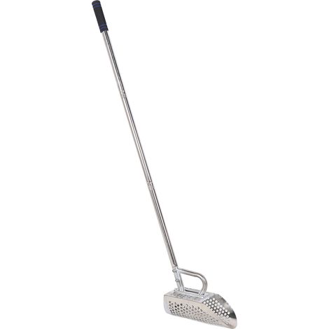 Pelle à sable pour détecteur de métaux, poignée amovible, en acier inoxydable, tamisage rapide, courte, pour la détection de trésors (1/5)