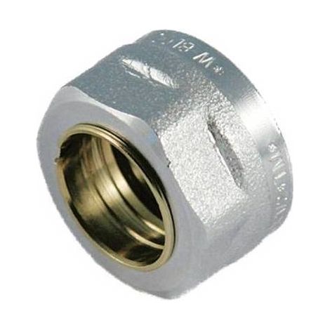DADO CROMATO CON OGIVA E GUARNIZIONE PER TUBO RAME Misura: 1/2" x 14