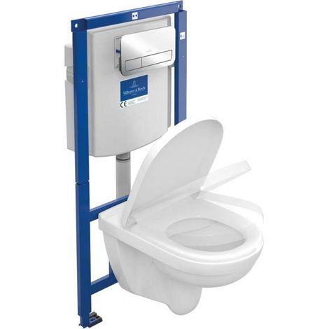 Combi-Pack O.NOVO ViConnect avec WC suspendu profond et abattant WC blanc VILLEROY & BOCH (1/5)