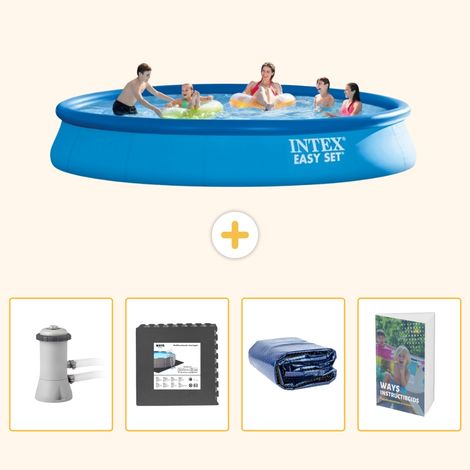 Intex Piscine Easy Set Ronde - 457x84 cm - 5-pièces SCB105 (1/5)