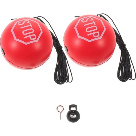 Boule de Stationnement de Garage Rouge en Polyuréthane pour Voiture Cordon Élastique de 4 Mètres avec Boucle de Réglage, Installation Facile, Visibilité Claire, Contrôle de Distance (1/5)