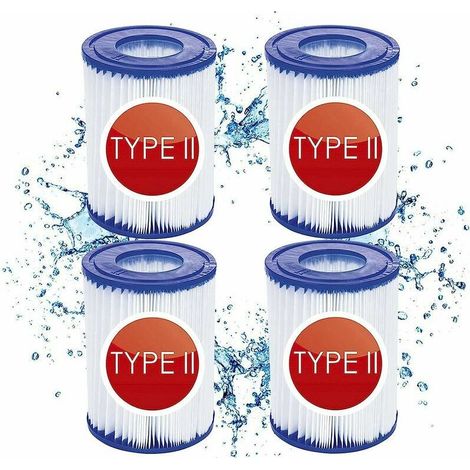 Typ II Poolfilterkartuschen - für Bestway Typ II - Geeignet für Bestway 58383 58387 - Filterkartusche für Bestway Pool 530/800 gal/h. (1/5)