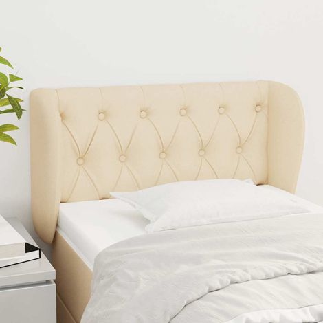 vidaXL Cabecero de tela color crema 83x23x78/88 cm (1/5)