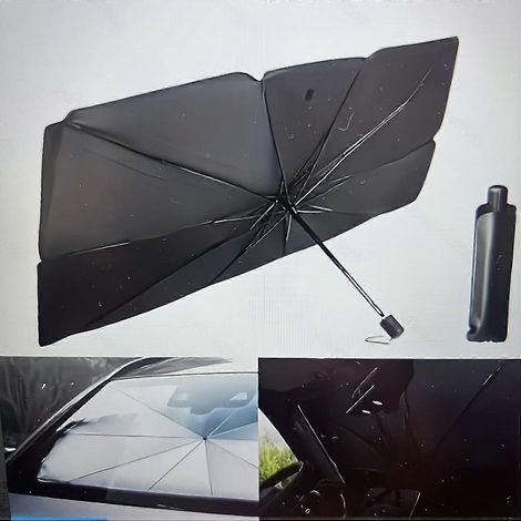 Pare-soleil de pare-brise monobloc pour voiture, pliable et résistant à la chaleur, pour berlines, SUV et camions, accessoire d'été universel (1/5)