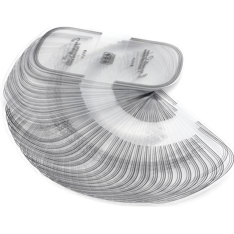 100 Stück transparente, halbkreisförmige Mousse-Backringe für Kuchen, Gebäckzubehör (1/5)