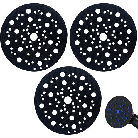 3 Pièces Support Protection Ø150Mm 70 Trous,Interface Universelle,Ponceuses Orbitales Aléatoires