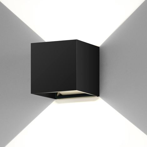 20W Appliques Murales Exterieur Réglable Noire Applique Murale LED 4000K Blanc naturel Lampe Murale Etanche IP65 (1/5)
