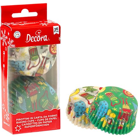 Moldes para magdalenas NUTCRACKER de 50x32 mm, 36 unidades (1/3)