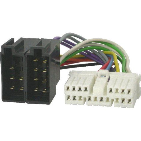 Fiche Autoradio 18PIN vers ISO compatible avec Kalos Lanos Leganza Matiz Nubira Korando Kyron Musso Rexton Rodius
