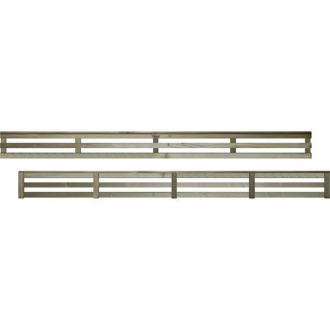 Premier 6x0.5ft Vogue Modern Horizontal Slatted Trellis Panel