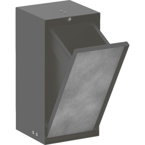 Hansgrohe XtraStoris Rock - Pattumiera da incasso 2,5 L, nero opaco 56063670 (1/5)