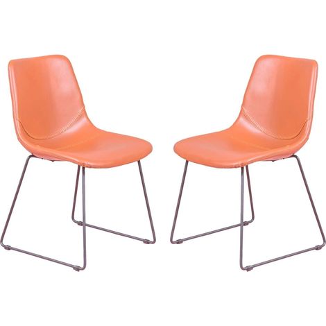 Nest Dream - 2er-Pack Industriestühle - City - Orange