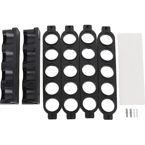Support mural capsules café Noir ABS Adhésif Grande capacité 31,5cm Organisateur pods Pratique Cuisine Bureau (1/5)