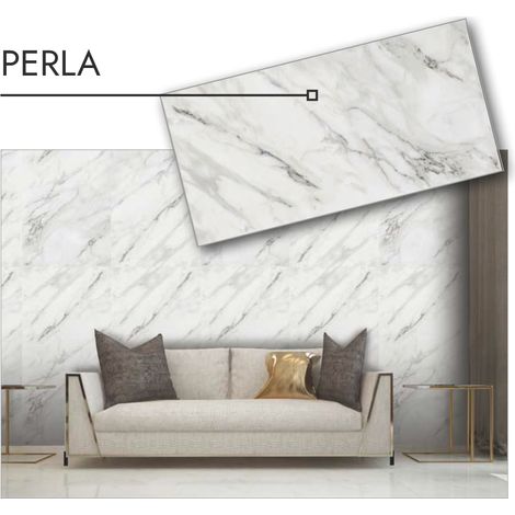 LASTRA DECORATIVA SERIGRAFATA cm. 50x100 - Effetto Marmo Perla 15.00 pz (1/2)