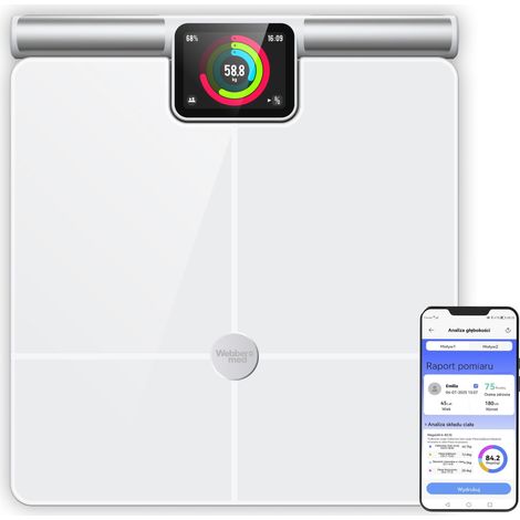 Bilancia analitica da bagno 57 parametri Apple Health, Google Fit, WIFI (1/5)