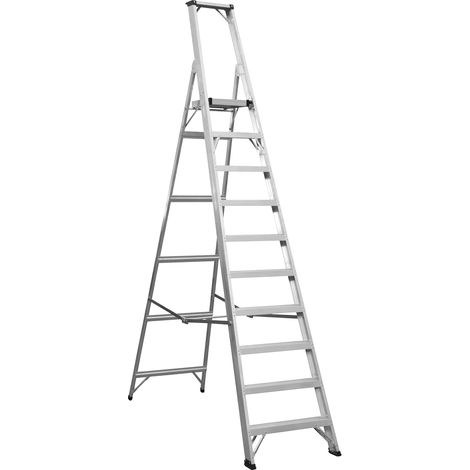 axl10 10-tread en aluminium Escabeau industriel (1/5)
