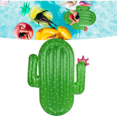 Matelas Gonflable Cactus pour Piscine, Flotteur de Bain en PVC, Bouée de Natation Idéale pour Loisirs Estivaux (1/5)