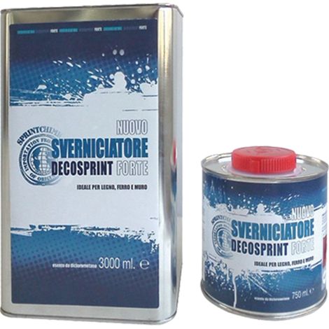 SVERNICIATORE FORTE 'DECOSPRINT' Lt. 0,750- 12 pezzi - SPRINTCHIMICA