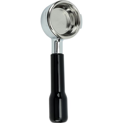 Porte-filtre à café 58 mm E61 à filtre monocouche, sans fond, pour la maison et les cafés, en plastique noir C2 (1/5)