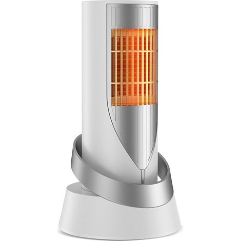 Radiador cerámico，calefactor eléctrico con ventilador de bajo consumo y termostato，1200 W，con protección antivuelco (1/2)
