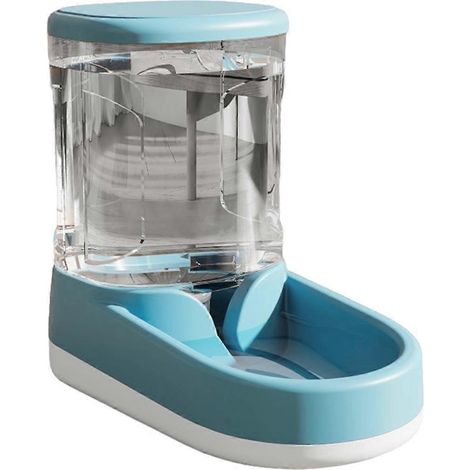 Distributeur automatique de nourriture pour chiens et chats, gamelle transparente pour un rangement optimal des croquettes. (1/5)
