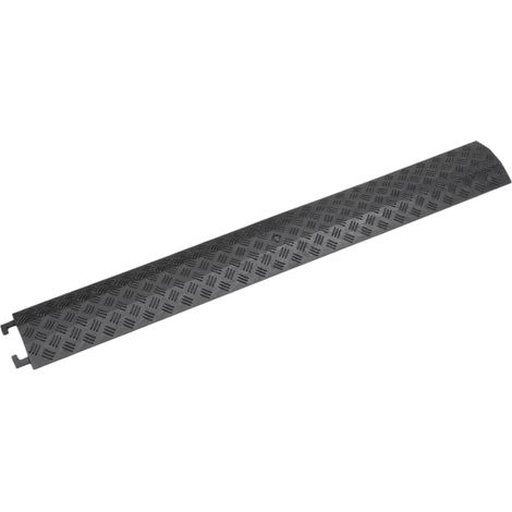 vidaXL Rampa protectora de cables de suelo 2 uds negro 98,5 cm (1/2)