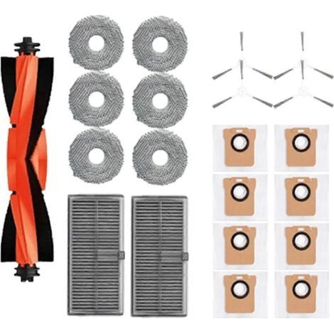 Accessoires pour aspirateur robot Xiaomi Mijia M30S D103CN : brosse principale, filtre HEPA, lingette de nettoyage et sac à poussière (1/5)