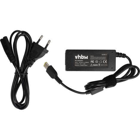 vhbw Netzteil kompatibel mit Lenovo ThinkPad 240, E555, Helix, E540 Touch, Helix T431s, Helix S531, Edge E540, Edge E431, E531 Notebook - 200 cm, 45 W (1/5)